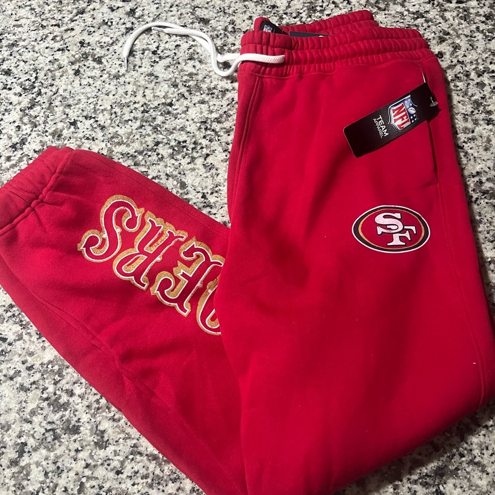 Mens Hollister NFL  49ers jogger sweatpants
